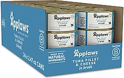 Applaws Tuna Fillet with Cheese Canned Cat Food, 2.47-oz, case of 24