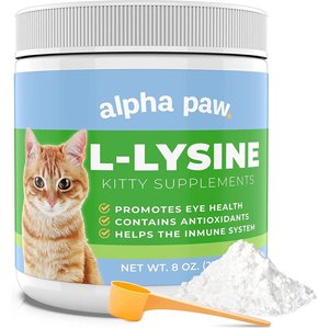 Alpha Paw Cat L-Lysine Immune Support Cat Supplement, 8-oz jar