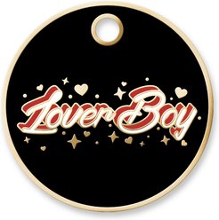Trill Paws LoverBoy Personalized Circle Cat & Dog ID Tag