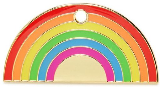 Trill Paws Rainbow Personalized Cat & Dog ID Tag slide 1 of 3