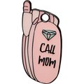 Trill Paws Call Mom Personalized Cat & Dog ID Tag