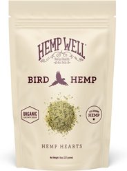 Hemp Well Bird Hemp Hearts Bird Supplement, 8-oz bag