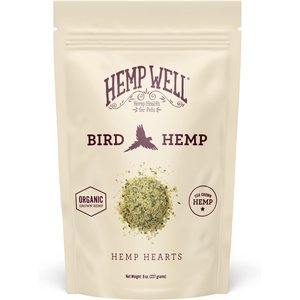 Hemp Well Bird Hemp Hearts Bird Supplement, 8-oz bag