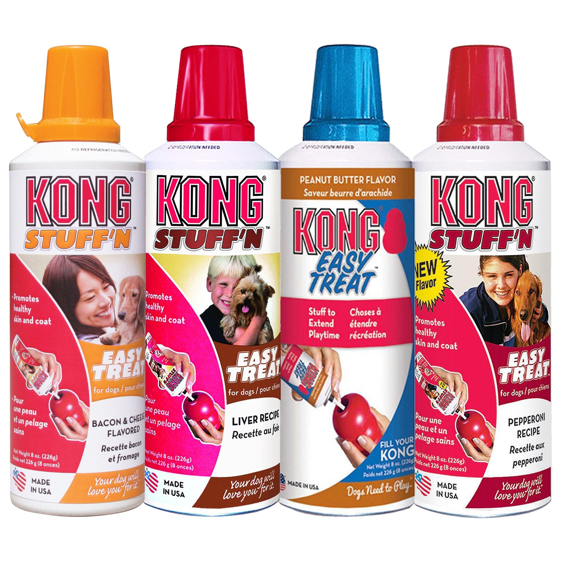 KONG Easy Treat Bundle Kong Toy with 8oz Easy Treat (choose size and  flavor)
