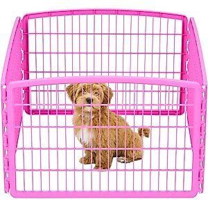 IRIS 4-Panel Plastic Exercise Dog Playpen