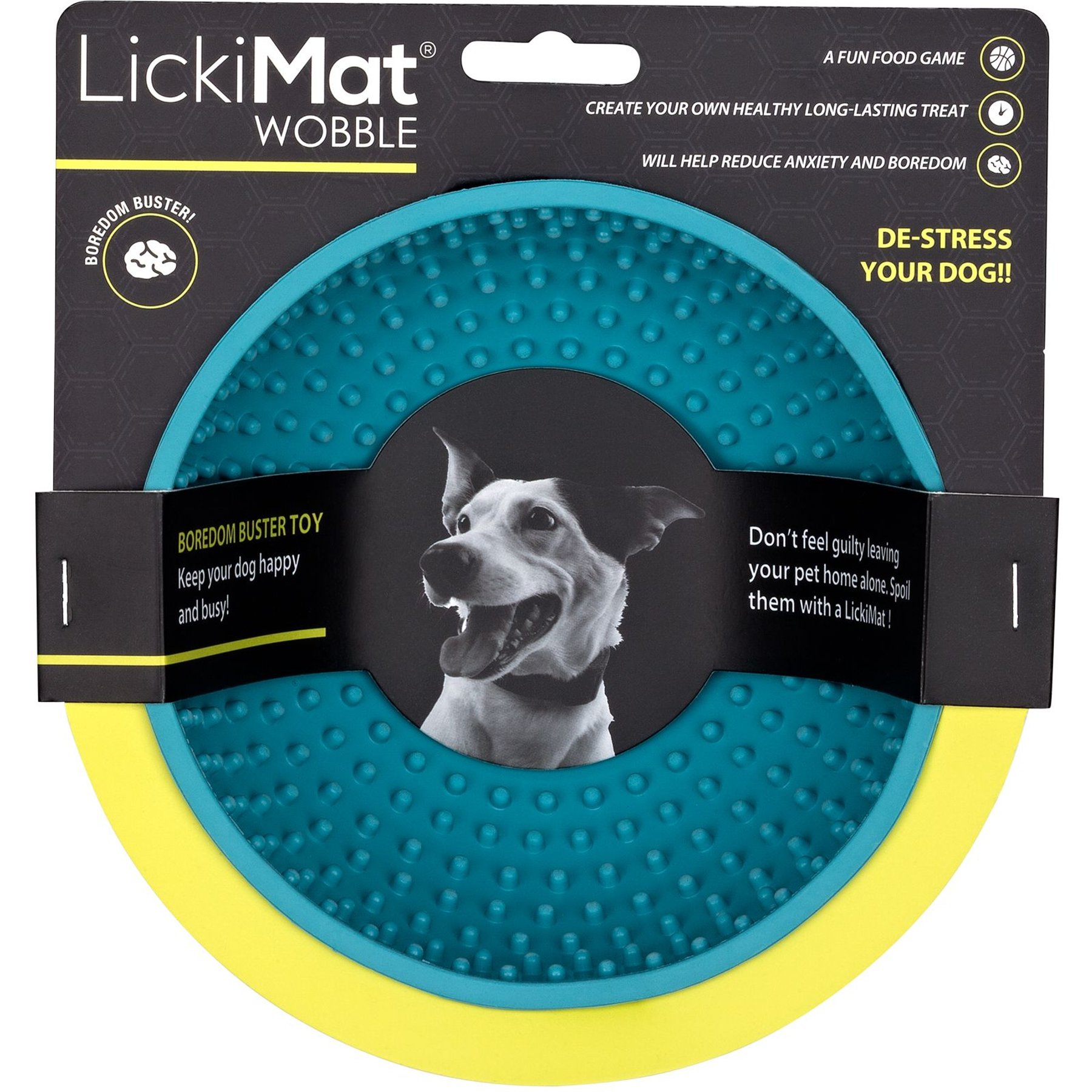  Hyper Pet IQ Treat Lick Mat for Dogs, Dog Slow Feeder & Cat  Lick Mats, Great Alternative to Slow Feeder Dog Bowls & Cat Slow Feeders