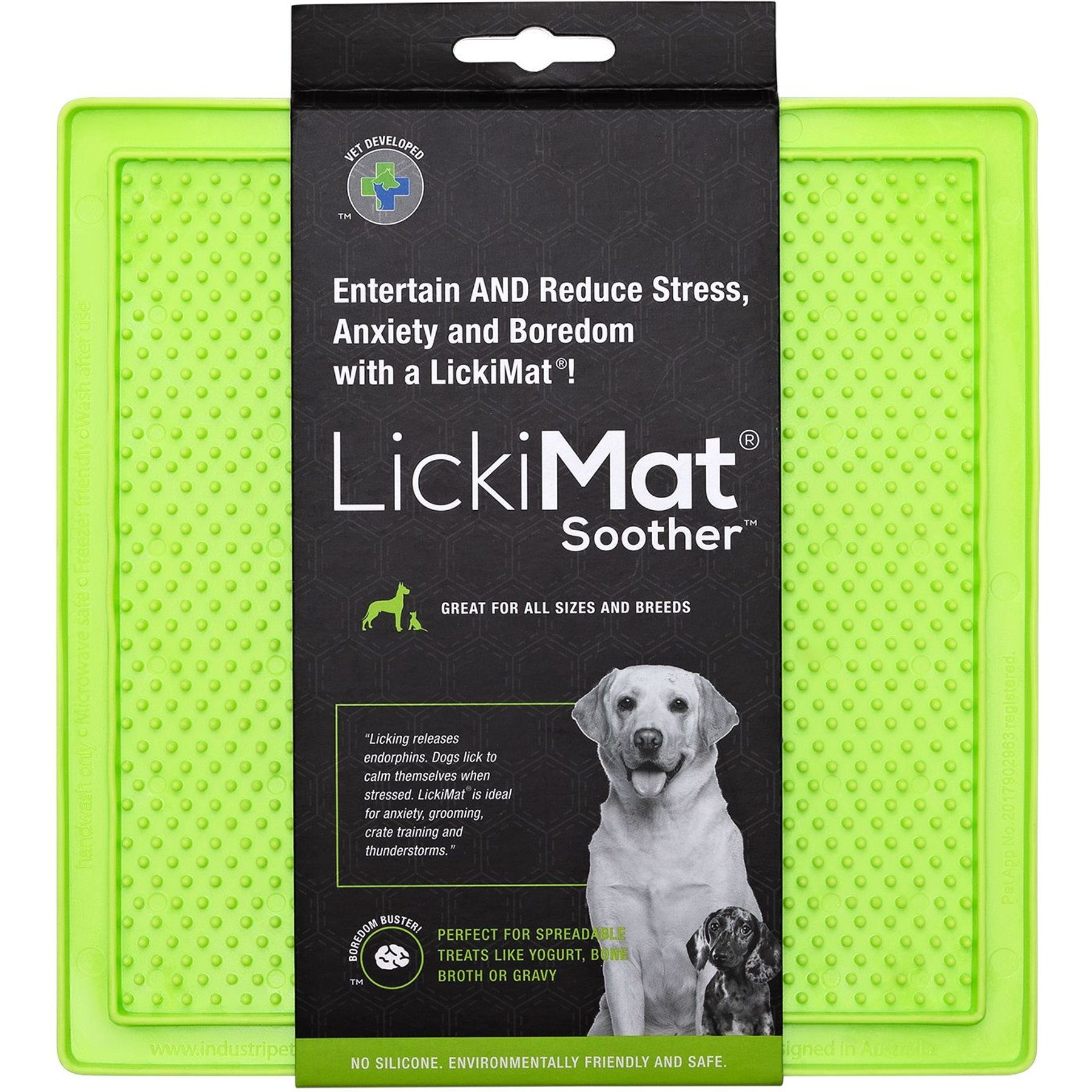 Kwispel Lick Mat for Dogs, Large Dog Lick Mat with Suction Cups
