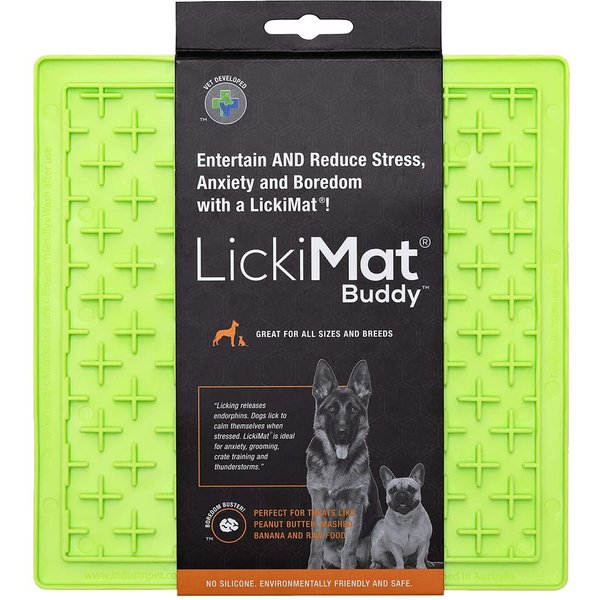 LickiMat Classic Soother, Cat Slow Feeder Lick Mat, Boredom Anxiety  Reducer; Perfect for Food, Treats, Yogurt, or Peanut Butter. Fun  Alternative to a
