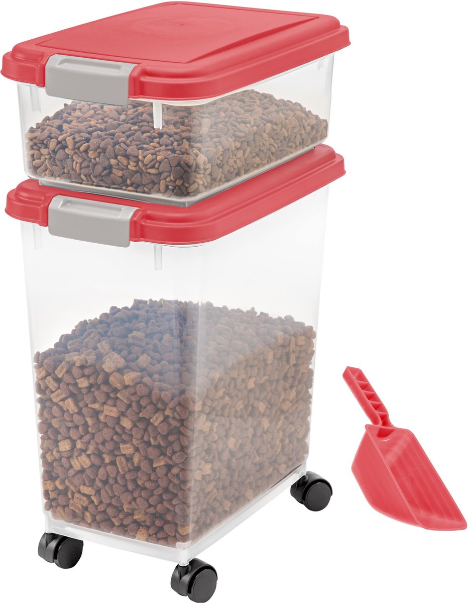 Iris usa elevated clearance feeder with airtight storage