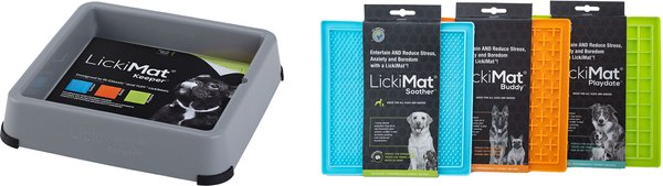 LickiMat X Large Breed Soother Dog Lick Mat, Dog Calmer, Slow Feeder,  Anxiety Reliever Alternative to Puzzle Toys, Slow Feeding Bowls. Use Peanut