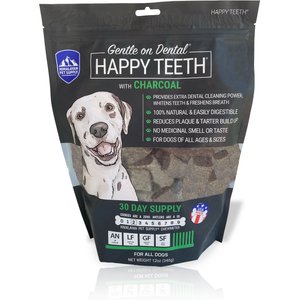 Himalayan Pet Supply Dental Charcoal Dog Treats, 30 count