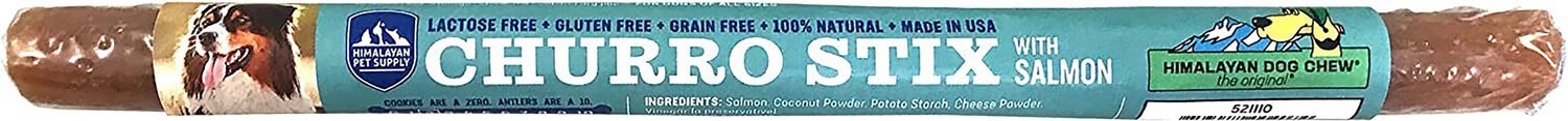 Himalayan Pet Supply 10-in Churro Salmon Dog Treats, 12 count
