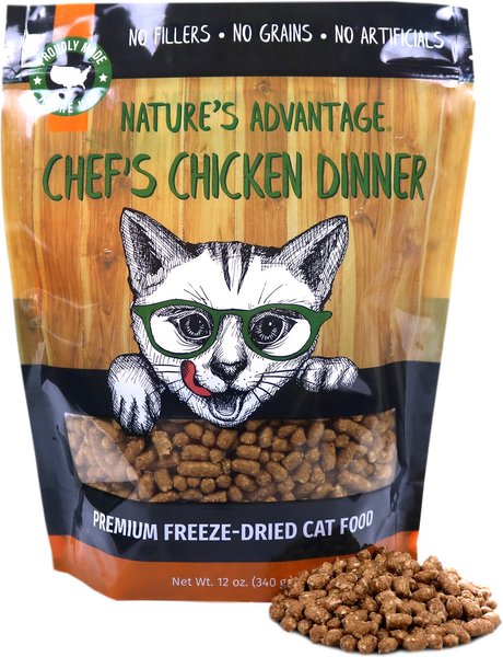 Nature's Advantage Chef's Chicken Dinner Cat Food, 12-oz bag slide 1 of 3