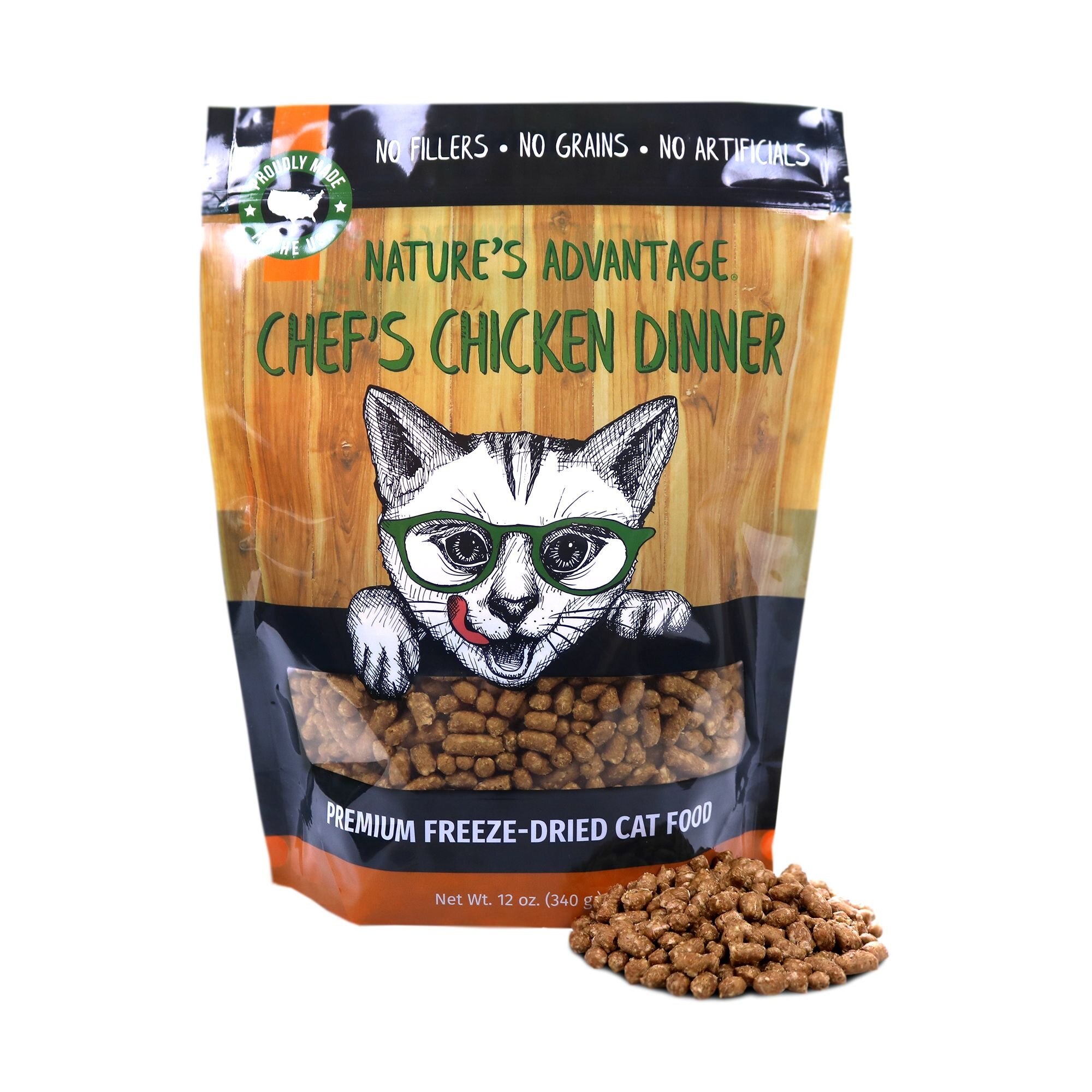Nature's Advantage Chick'n Cuisine Dinner Cat Food, 8-oz bag
