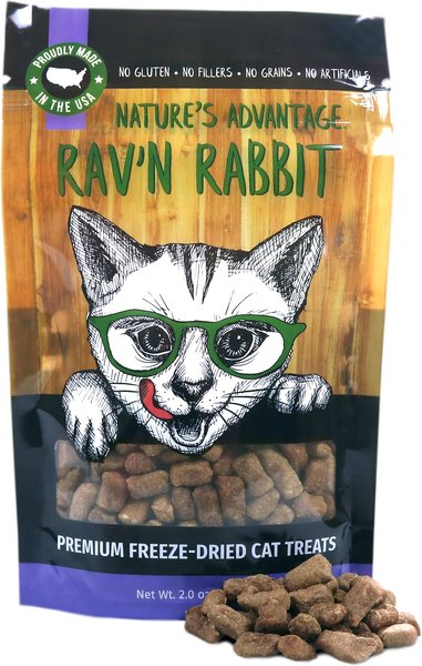 Nature's Advantage Rav'n Rabbit Cat Treats, 2-oz bag slide 1 of 3