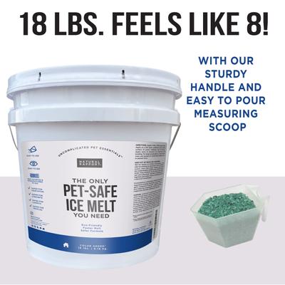 Show full view: Natural Rapport The Only Dog & Cat Pet-Safe Ice Melt, Green, 18-lb pail slide 5 of 7