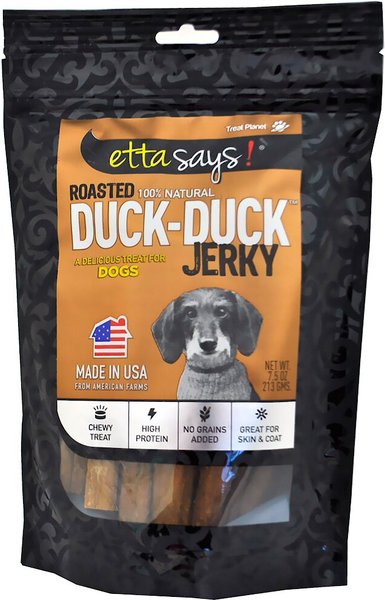 Etta Says! Roasted Duck-Duck Jerky Dog Treats, 7.5-oz bag slide 1 of 4