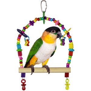 Super Bird Creations Bead Swing Bird Toy, Medium