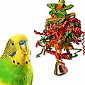 Super Bird Creations Xmas Crinkle Little Star Bird Toy
