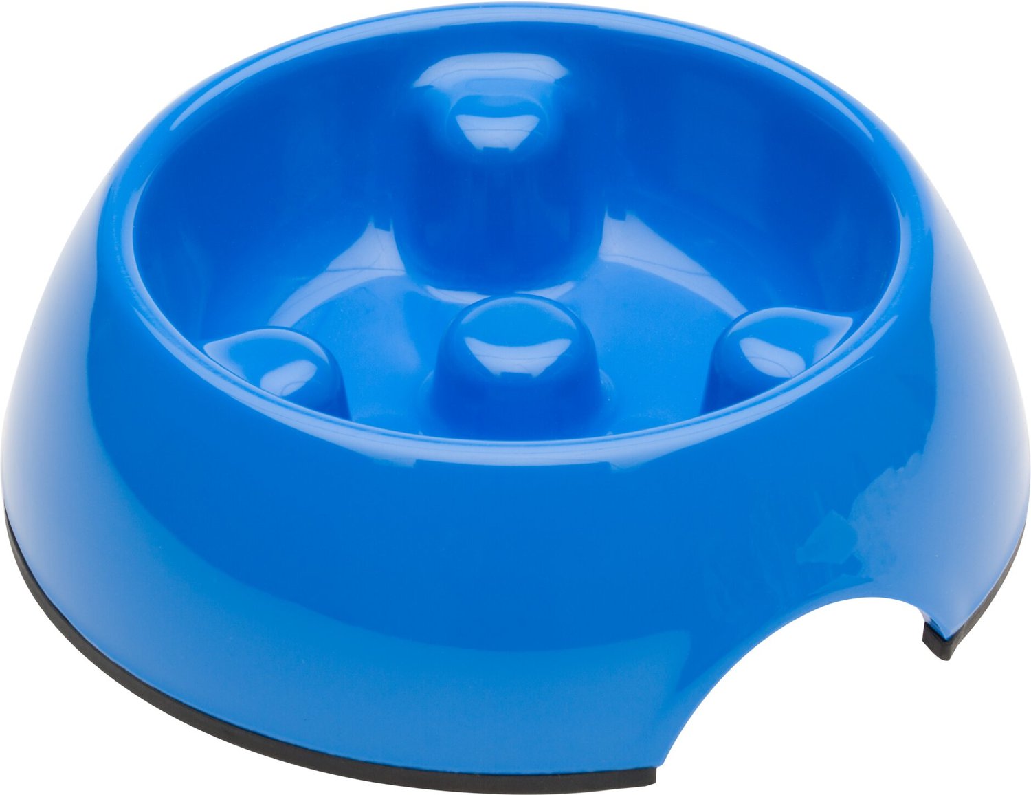 DOGIT Go Slow Anti-Gulping Dog Bowl, Blue, X-Small - Chewy.com