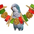 Super Bird Creations Xmas Garland Bird Toy, Large