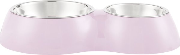 Dogit Double Diner Stainless Steel Dog Bowls, Pink, 2.15-cup slide 1 of 4
