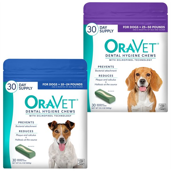 OraVet Hygiene for Small Dogs + Dental Chews for Medium Dogs slide 1 of 9