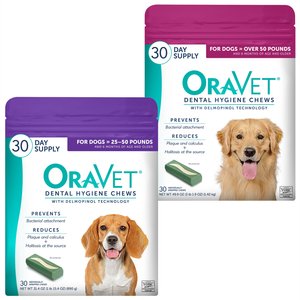 Oravet dental chews large hotsell