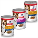 Variety Pack - Hill's Science Diet 7+ Chicken & Barley Entree Canned Dog Food, Beef & Barely & Chicken & Vegetables Flavors