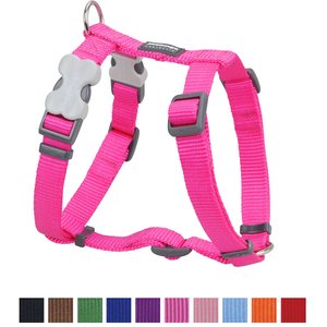 Red Dingo Classic Nylon Back Clip Dog Harness, Hot Pink, X-Small: 11.8 to 17.3-in chest