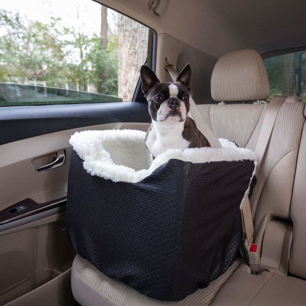 SNOOZER PET PRODUCTS Lookout 2 Dog Car Seat, Black Diamond, Small