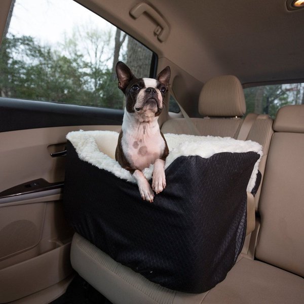 SNOOZER PET PRODUCTS Lookout 1 Dog Car Seat, Black Diamond, Medium
