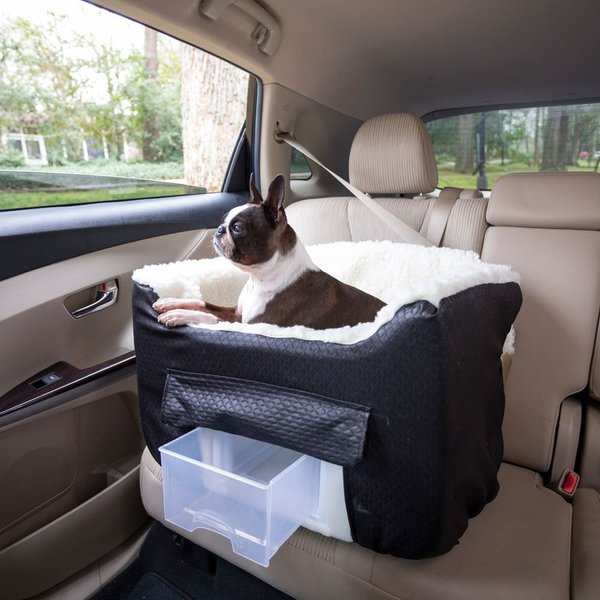 SNOOZER PET PRODUCTS Lookout 2 Dog Car Seat, Black Diamond, Medium