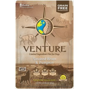 Earthborn Holistic Venture Limited Ingredient Grain-Free Smoked Bison & Pumpkin Dog Dry Food, 25-lb bag