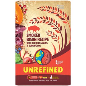 Earthborn Holistic Unrefined Smoked Bison with Ancient Grains & Superfoods Dog Dry Food, 4-lb bag