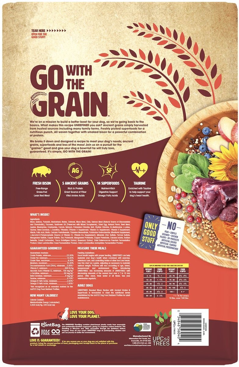 EARTHBORN HOLISTIC Unrefined Smoked Bison with Ancient Grains