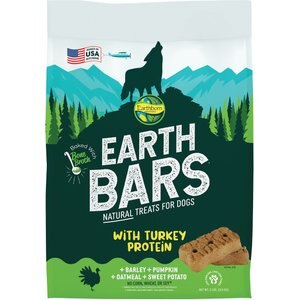 Earthborn Holistic EarthBars with Turkey Protein Natural Medium Dog Treats, 2-lb bag