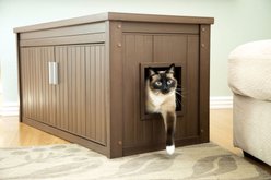 New Age Pet ECOFLEX LitterLoo Bench Cat Litter Box Cover Enclosure, Russet slide 2 of 9
