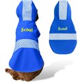GoTags Water Resistant Personalized Dog Raincoat, Blue, XXX-Large