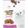 Fancy Feast Savory Cravings Beef Flavor Limited Ingredient Soft Cat Treats, 3-oz box