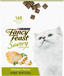 Fancy Feast Savory Cravings Chicken Flavor Soft Cat Treats, 3-oz box