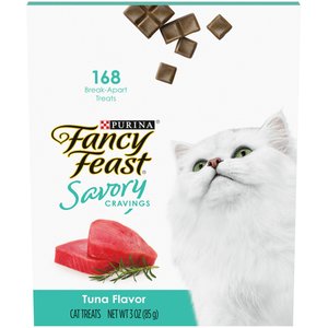 Fancy Feast Savory Cravings Tuna Flavor Cat Treats, 3-oz box