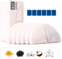 Petdiary Spaceship Water Fountain Replacement Filters, 6 count slide 2 of 6