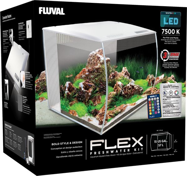 Fluval Flex Aquarium Kit, White, 15-gal slide 1 of 5