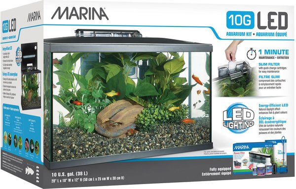 MARINA 10G LED Aquarium Kit, 10-gal 