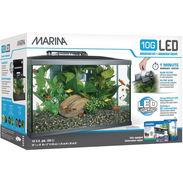 Bel terug dividend stijl MARINA 10G LED Aquarium Kit, 10-gal - Chewy.com