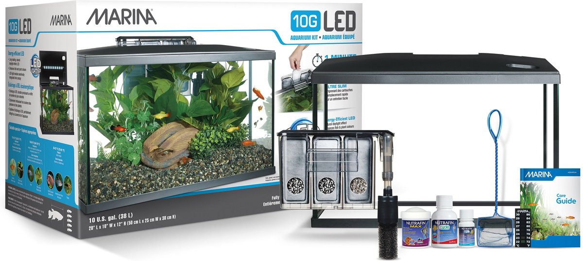 Marina LED Aquarium Kit, 10 Gallon, (15256A1)