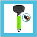 CONAIRPROPET Self-Cleaning Slicker Dog Groom Brush, Green, Medium