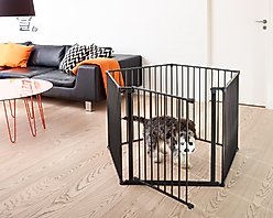 Scandinavian Pet 28-in Flex Configurable Dog Gate, Black, XX-Large slide 2 of 7