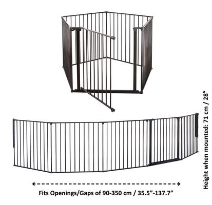 Show full view: Scandinavian Pet 28-in Flex Configurable Dog Gate, Black, XX-Large slide 4 of 8